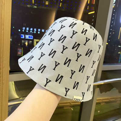 Pălărie de pescuit de damă modernă cu broderie