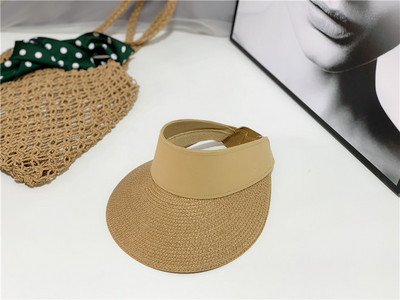 Pălărie de paie pentru femei - vizor