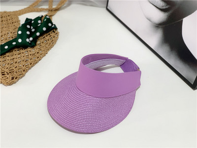 Pălărie de paie pentru femei - vizor