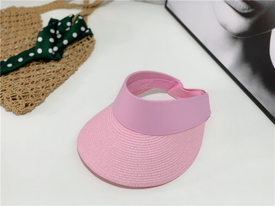 Pălărie de paie pentru femei - vizor