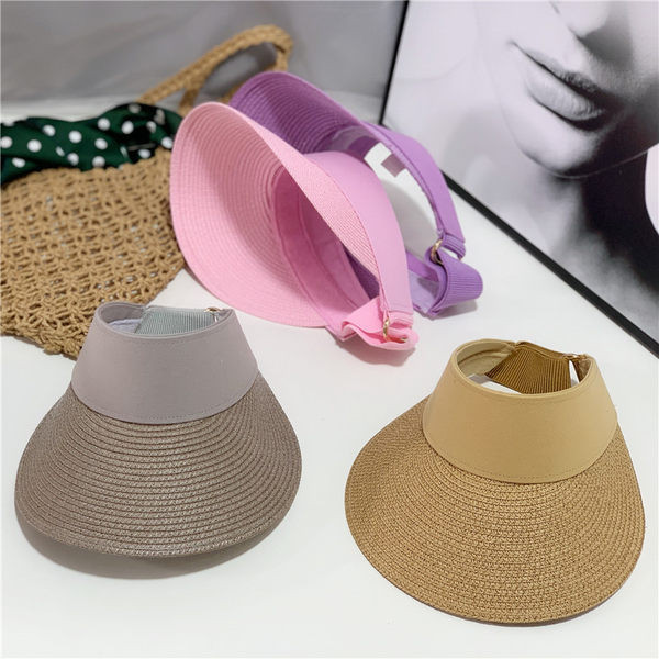 Pălărie de paie pentru femei - vizor