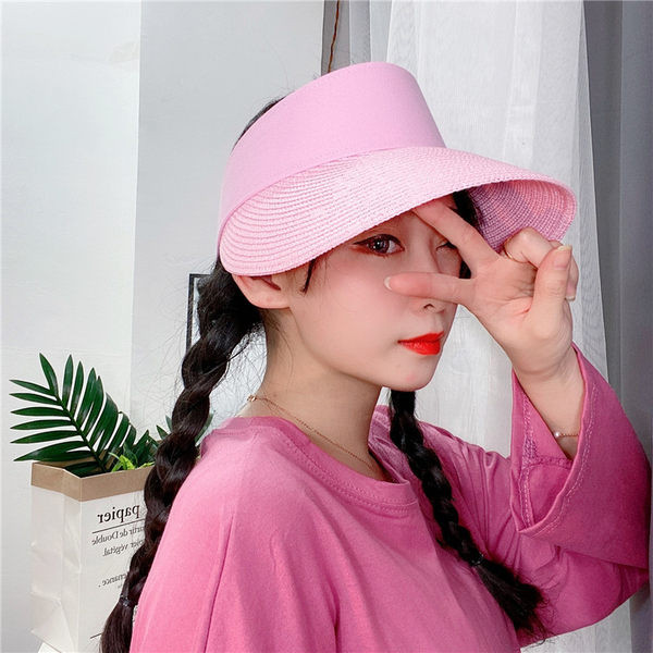 Pălărie de paie pentru femei - vizor