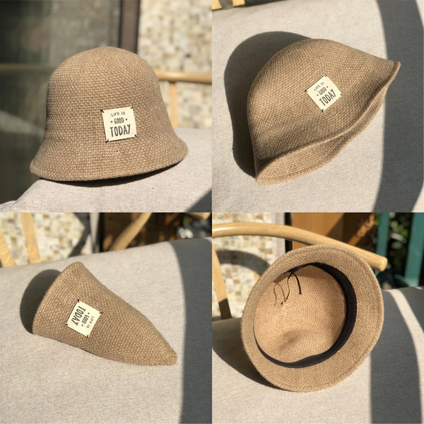 Pălărie de pescuit pentru femei cu emblemă