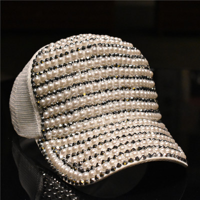 Palarie de dama cu perle si pietre - mai multe modele