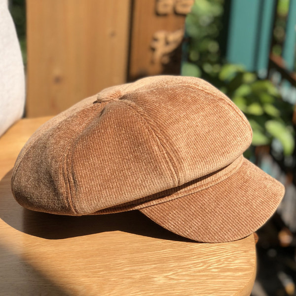 Palarie casual dama din catifea in mai multe culori