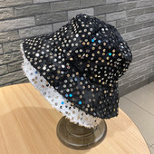 Palarie de pescuit de dama cu paiete