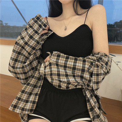 Maieu de damă din catifea cu bretele subțiri