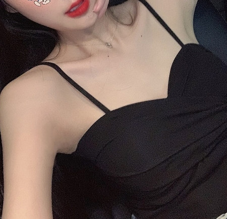 Maieu de damă cu bretele subțiri în alb și negru