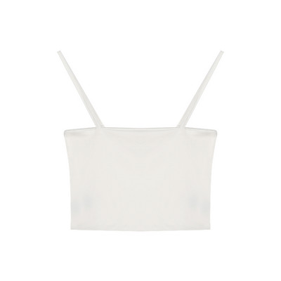 Καθημερινή γυναικεία κοντή μπλούζα με λεπτά τιραντάκια - διάφορα χρώματα