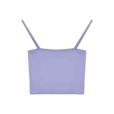 Καθημερινή γυναικεία κοντή μπλούζα με λεπτά τιραντάκια - διάφορα χρώματα