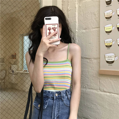 Maiou cu dungi în formă de tricot subțire