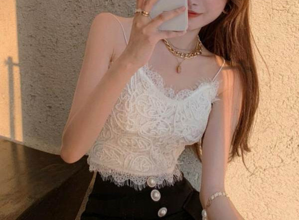 Maiou scurt dama model nou cu bretele in trei culori