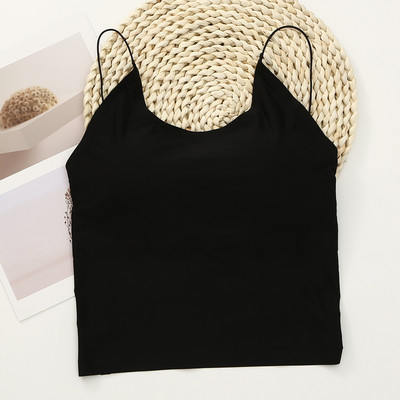 Maieu modern de damă cu spatele gol și bretele subțiri