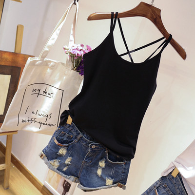 Maieu casual dama in trei culori cu bretele subtiri