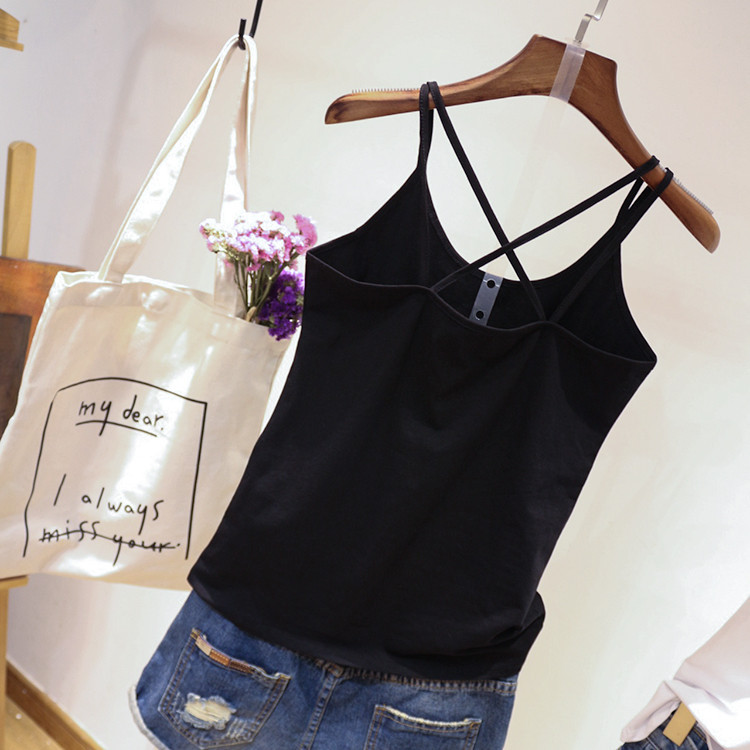 Maieu casual dama in trei culori cu bretele subtiri