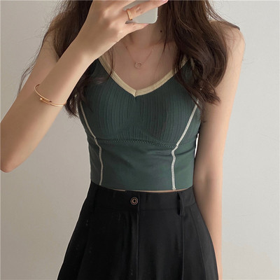 Bustieră scurtă de damă cu decolteu în V