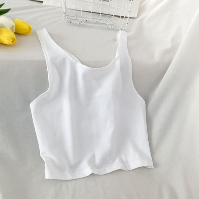 Maieu scurt de damă cu bretele în trei culori