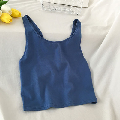 Maieu scurt de damă cu bretele în trei culori