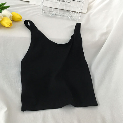 Maieu scurt de damă cu bretele în trei culori