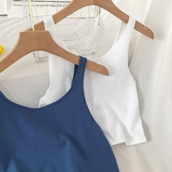 Maieu scurt de damă cu bretele în trei culori