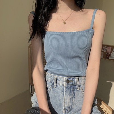 Maieu de damă din catifea cu bretele subțiri în diferite culori