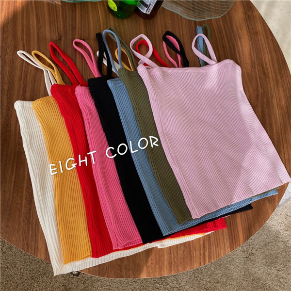 Maieu de damă din catifea cu bretele subțiri în diferite culori