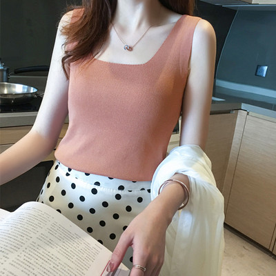 Maieu de damă într-o singură culoare cu bretele largi