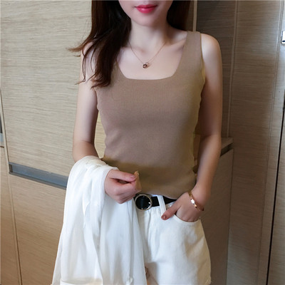 Maieu de damă într-o singură culoare cu bretele largi