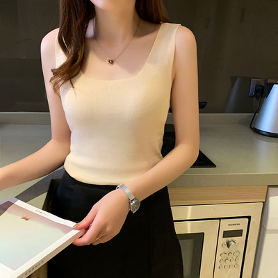 Maieu de damă într-o singură culoare cu bretele largi