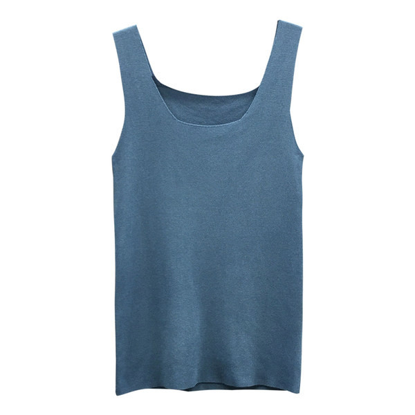 Maieu de damă într-o singură culoare cu bretele largi