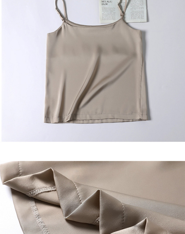 Maieu de damă din satin cu bretele reglabile