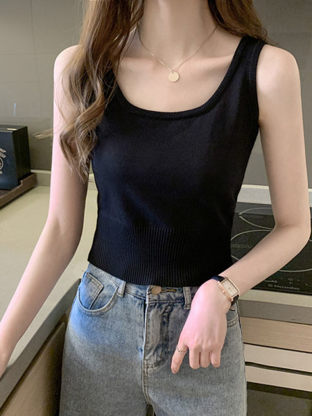 Maiou zilnic de damă cu bretele largi în cinci culori