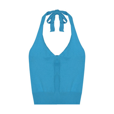 Žensko kratko top tanko pletivo