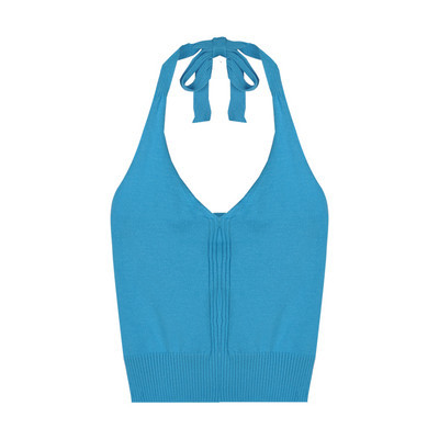 Žensko kratko top tanko pletivo