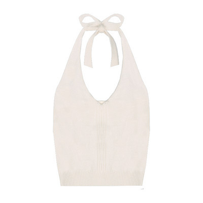 Žensko kratko top tanko pletivo