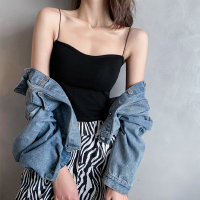 Maieu casual dama cu bretele subtiri - model montat