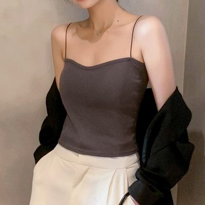 Maieu casual dama cu bretele subtiri - model montat