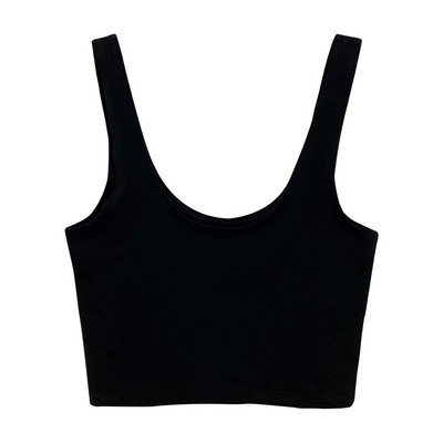 Top de damă scurt model nou cu decolteu rotund în mai multe culori