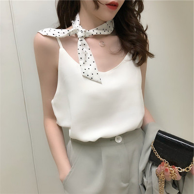 Maieu modern de dama cu bretele subtiri - mai multe culori