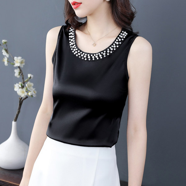 Maieu modern de damă cu perle și pietre