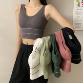 Maieu scurt sport, zilnic, cu inscripție și căptușeală