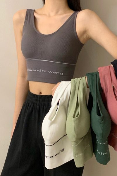 Maieu scurt sport, zilnic, cu inscripție și căptușeală