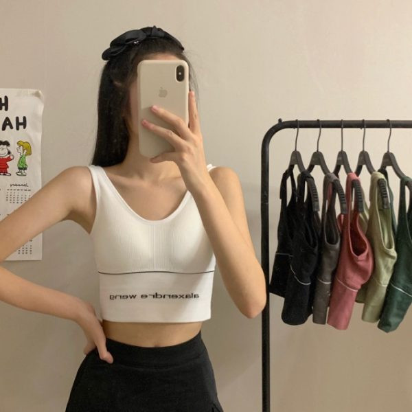 Maieu scurt sport, zilnic, cu inscripție și căptușeală