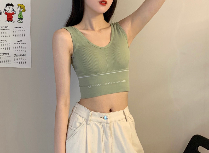 Maieu scurt sport, zilnic, cu inscripție și căptușeală