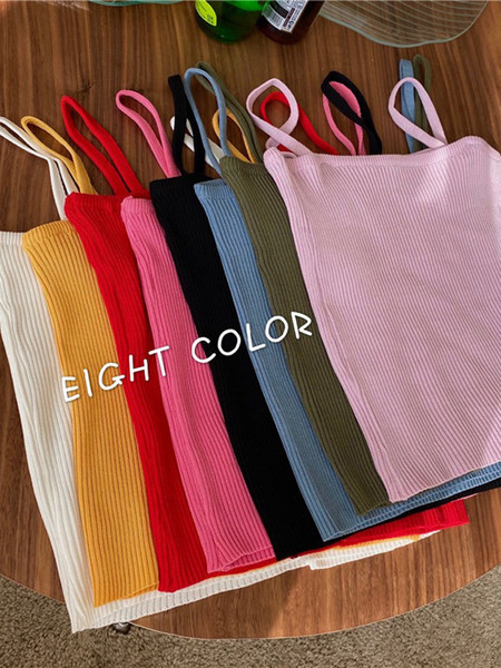 Γυναικεία αμάνικι μπλούζα με λεπά τιραντάκια