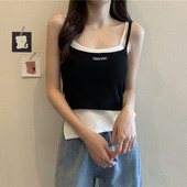 Maiou zilnic din două piese cu bretele subțiri