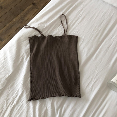 Maieu curat dama cu bretele subtiri - in mai multe culori