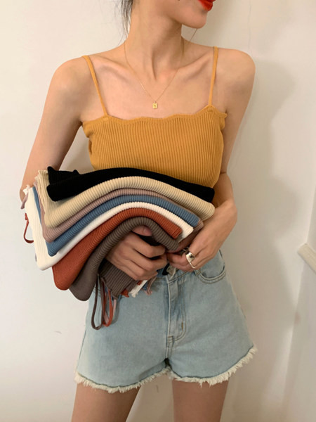 Maieu curat dama cu bretele subtiri - in mai multe culori