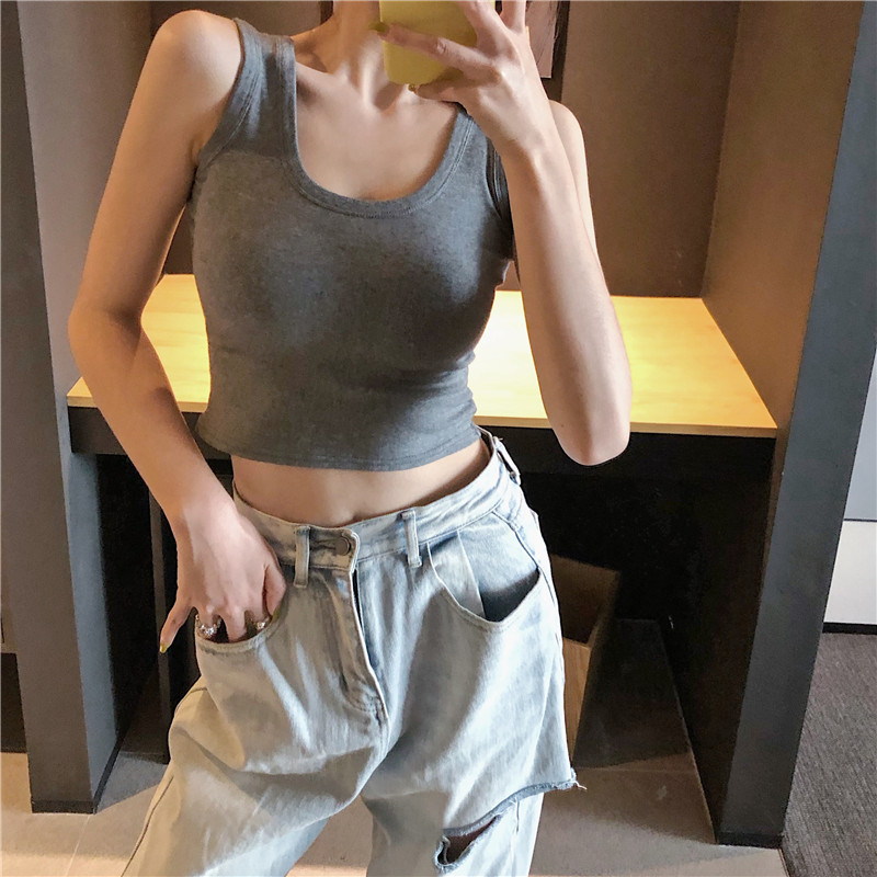 Maieu scurt casual de damă cu bretele în patru culori