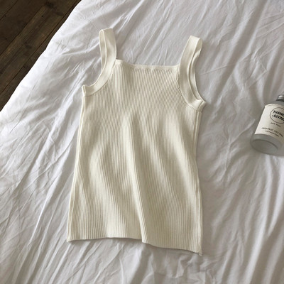 Top de damă simplu, cu decolteu pătrat